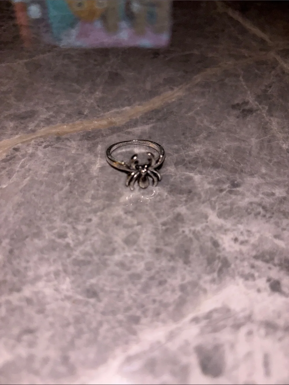 Delicate Black Spider Ring – Women's Fashion Ring